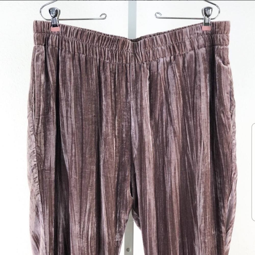 Anthropologie Tina + Jo Velvet Trousers Pants - Picture 3 of 4